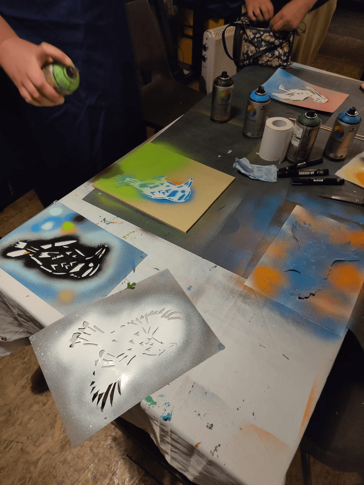 Stencil and Spray Paint4