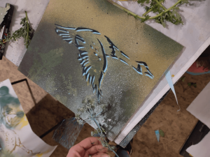 Stencil and Spray Paint6